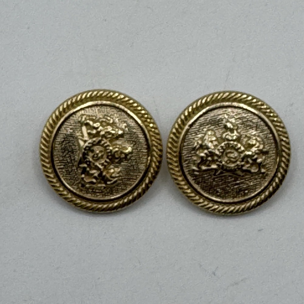 Vintage Stafford Blazer Golden Buttons Replacement Logo Crest 20mm Set of 2
